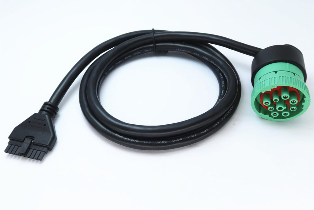 WISDOMHOOD angled J1939 connector highlights easy routing and secure connections
