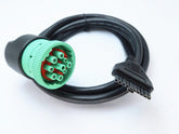 WISDOMHOOD green 9 pin to 10 pin J1939 cable for PT30 ELD enables reliable data connections