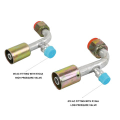 Wisepick R134a pressure valves set with high and low options for system checks.