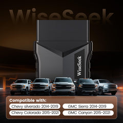 WiseSeek key fob during a simple programming step at the vehicle’s OBD port.