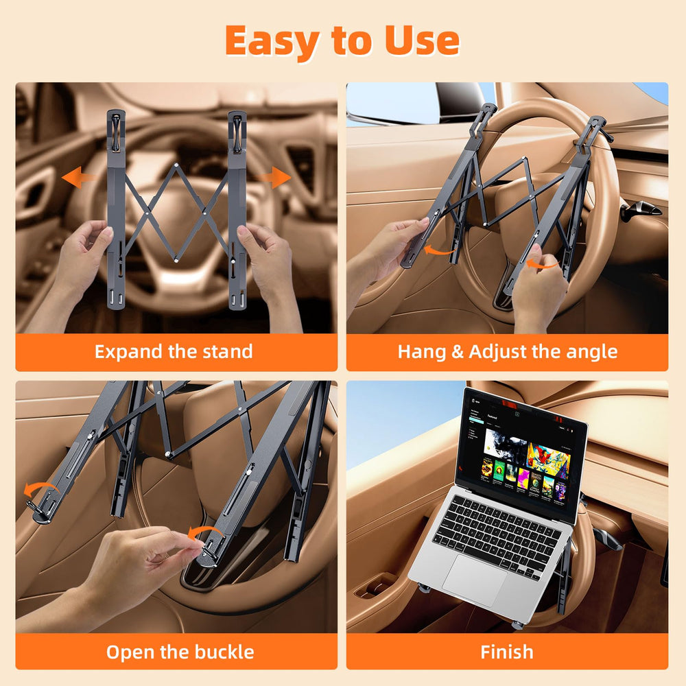 Wisfissh durable metal laptop mount built for long-lasting travel use
