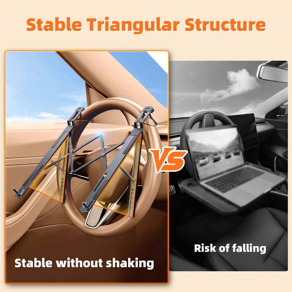Wisfissh in-car stand supporting documents and tablets for hands-free use