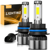 Wisondap 9006 HB1 6500K cool white bulb close-up for bright interior lighting