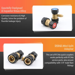 Wisscool built-in 1/4 inch flare adapters for direct HVAC compatibility