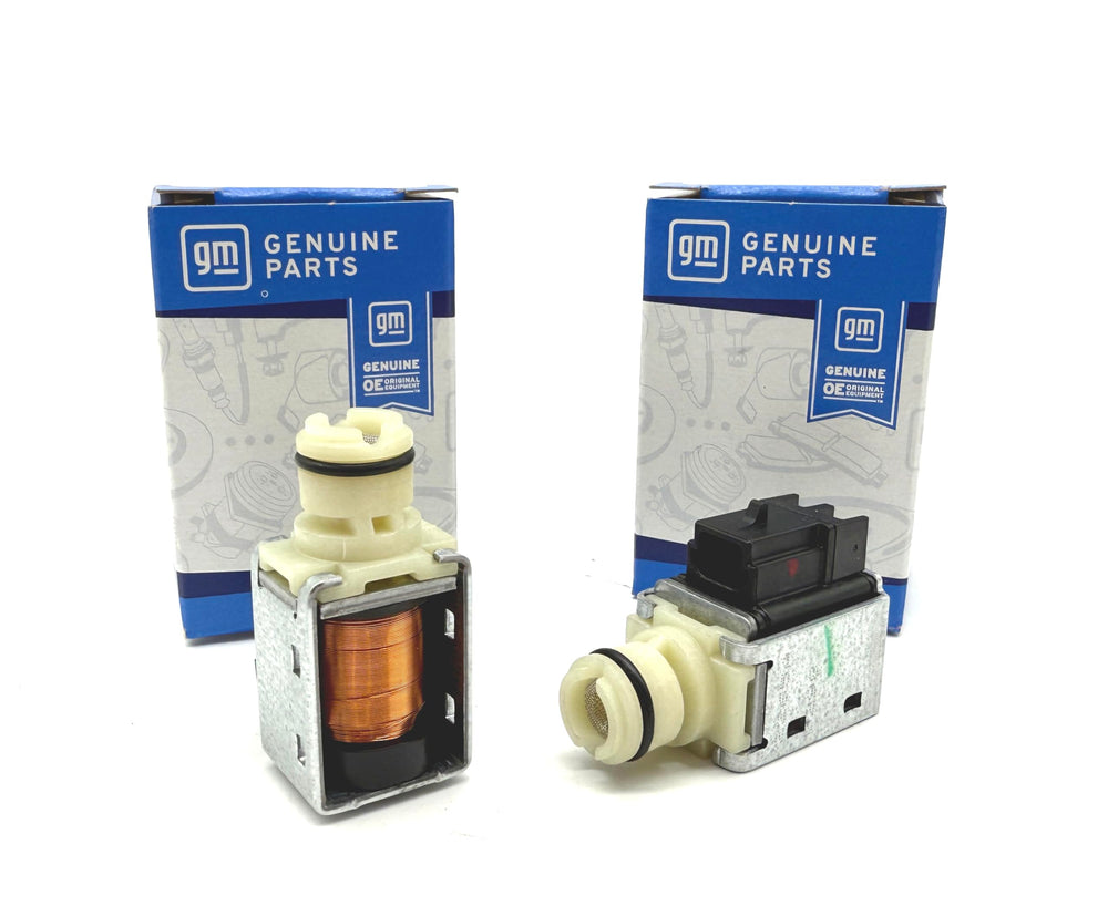 WIT 4L60E solenoid set A/B closeup, showing OEM-grade components for reliable shifting.
