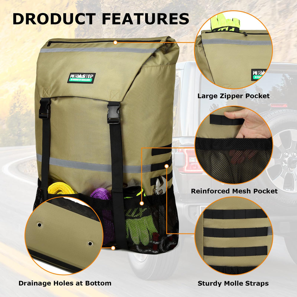 WITSTEP 1680 denier canvas bag withstands rugged conditions while you explore