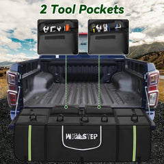 WITSTEP tailgate pad rear window access for easy camera and handle view.