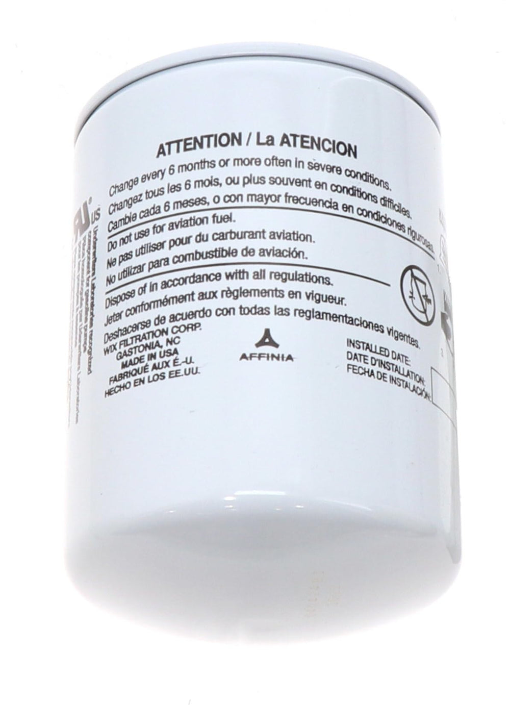 WIX 24006 fuel filter packaging for clear identification