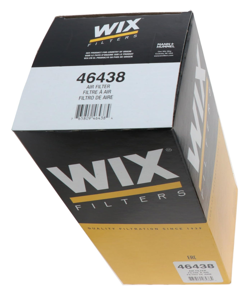 WIX 46438 brand logo close-up signaling trusted filtration quality