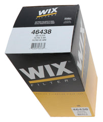 WIX 46438 brand logo close-up signaling trusted filtration quality