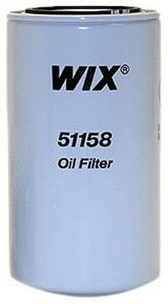 WIX 51158 oil filter for synthetic and high-mileage engines—high dirt-trapping efficiency protects oil quality