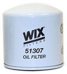 WIX 51307 oil filter close-up, synthetic-media design for engine protection