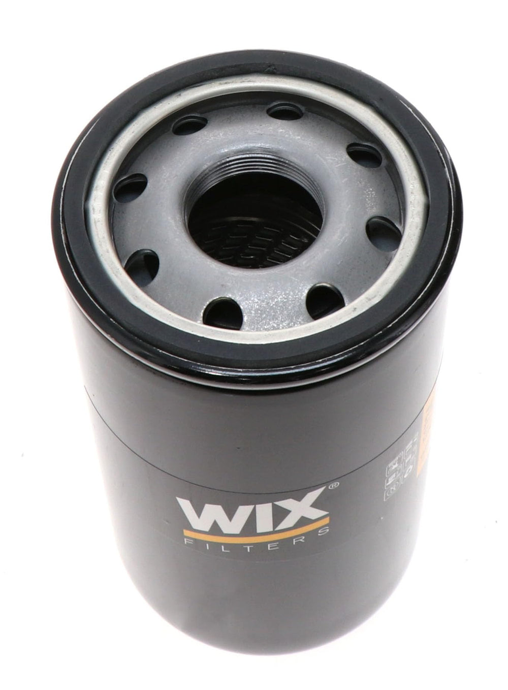 WIX 51734 oil filter media detail emphasizes high dirt-trapping efficiency.