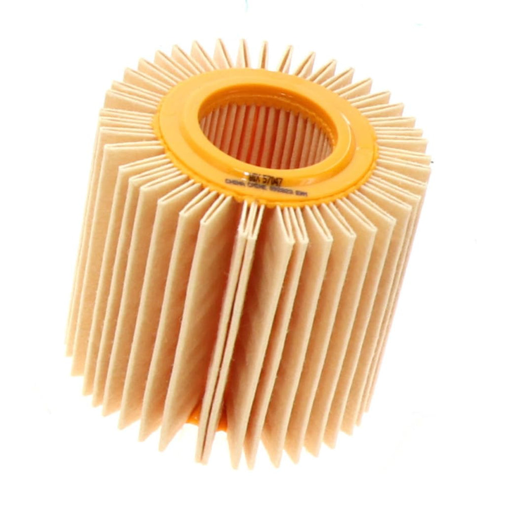 Wix 57047 oil filter top-mounted cartridge emphasizing tool-free installation