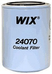 WIX 24070 heavy-duty coolant spin-on filter maintains clean coolant flow and protects engine components.