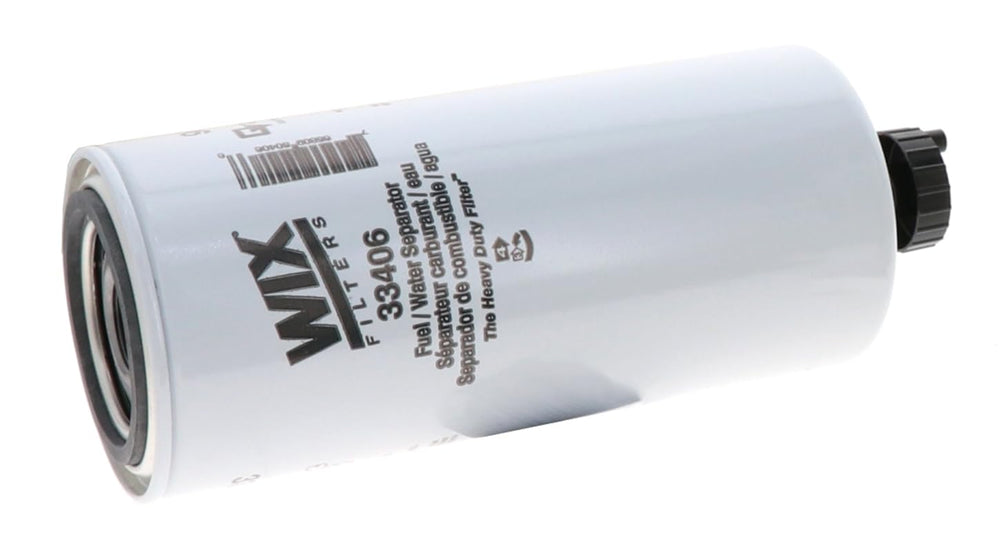WIX 33406 packaging highlighting spin-on design and compatibility