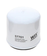 WIX Filters 57701 heavy-duty spin-on transmission filter front view showing durable construction