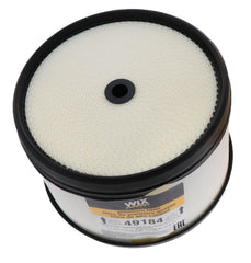 Close-up of the Wix air filter element emphasizing tight filtration for clean air intake.