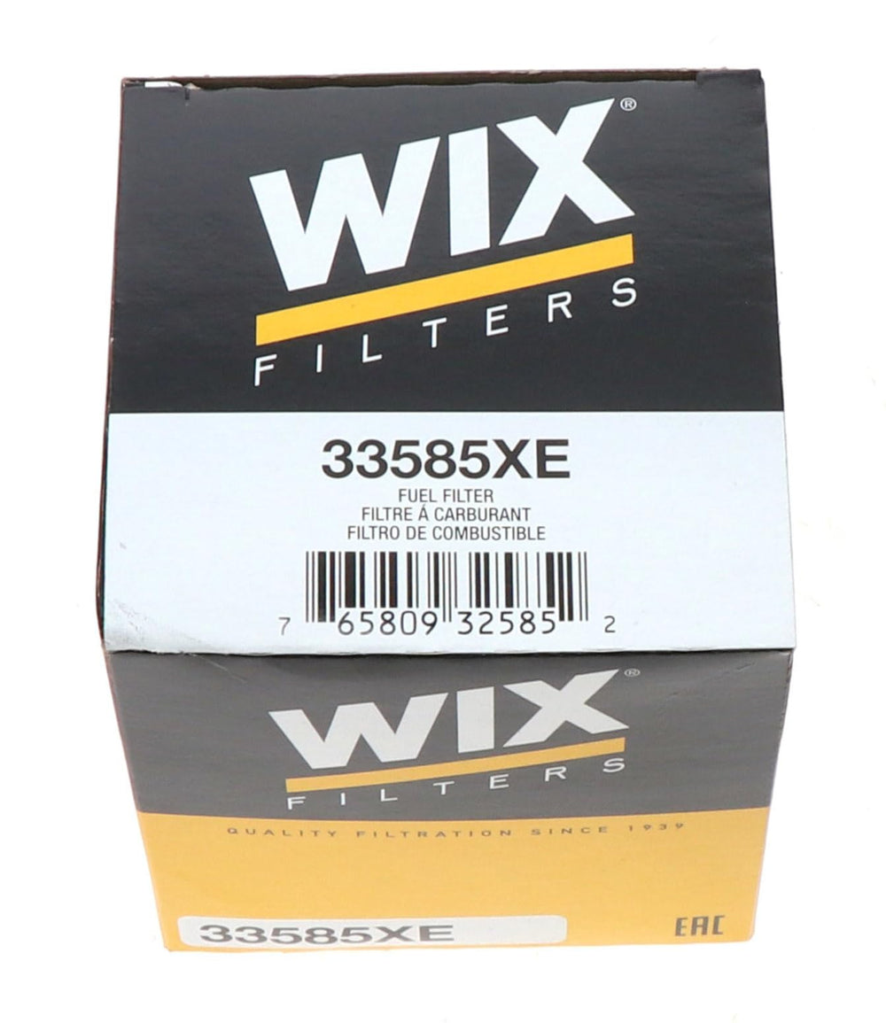 WIX Racing Filters Fuel Filter internal detail close-up showing filtration element