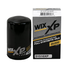 WIX XP oil filter exterior view highlights synthetic oil compatibility for high performance engines.