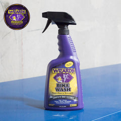 Wizards Bike Wash biodegradable formula safe for ecosystems.