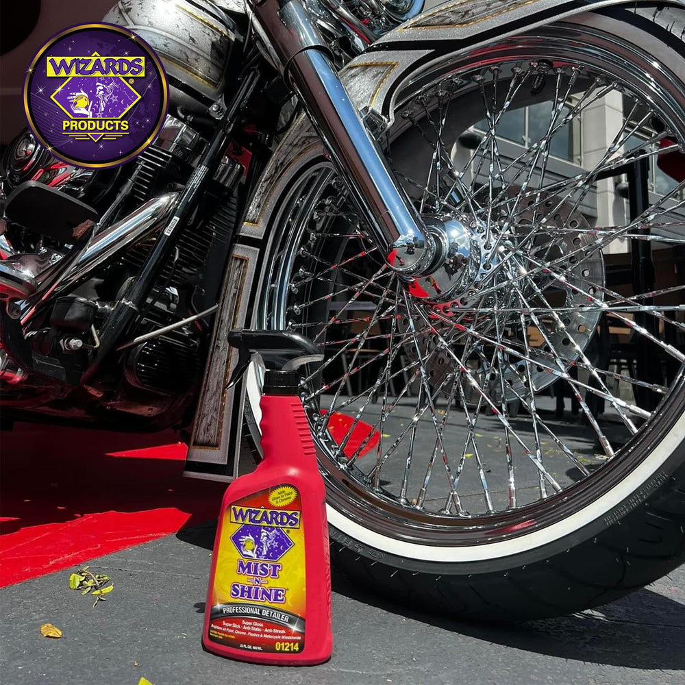 Detail spray helps reduce light water spots on glass and paint.