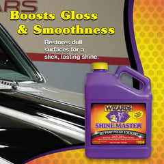 Wizards Shine Master Polish and Sealant on a boat provides durable gloss protection