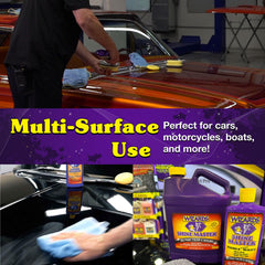 Wizards Shine Master Polish and Sealant swirl removal helps reduce fine scratches during use