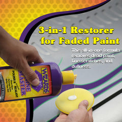 Wizards Shine Master Polish and Sealant showroom gloss on vehicle finish.