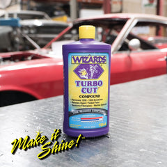 Wizards Turbo Cut gelcoat restoration revives marine surfaces with depth and luster.