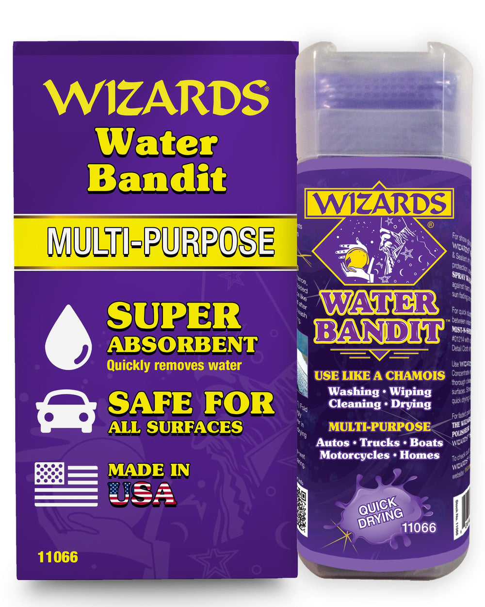 Wizards Water Bandit close-up highlights highly absorbent, lint-free material.