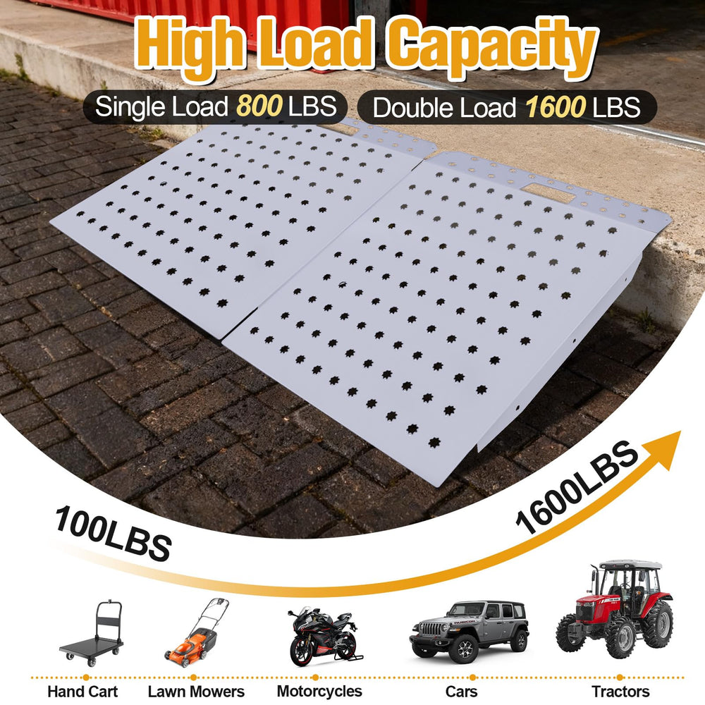 W&JWN shed ramp all-weather durability resists rot and warping for year-round use.