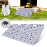 W&JWN shed ramp anti-slip holes boost traction on wet floors for safer loading.