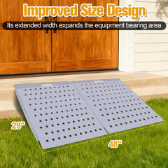 W&JWN shed ramp drainage perforated design keeps contact clean under heavy loads.