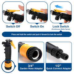 WLBINGLUO quick‑connect adapters enabling easy hose setup for rinsing