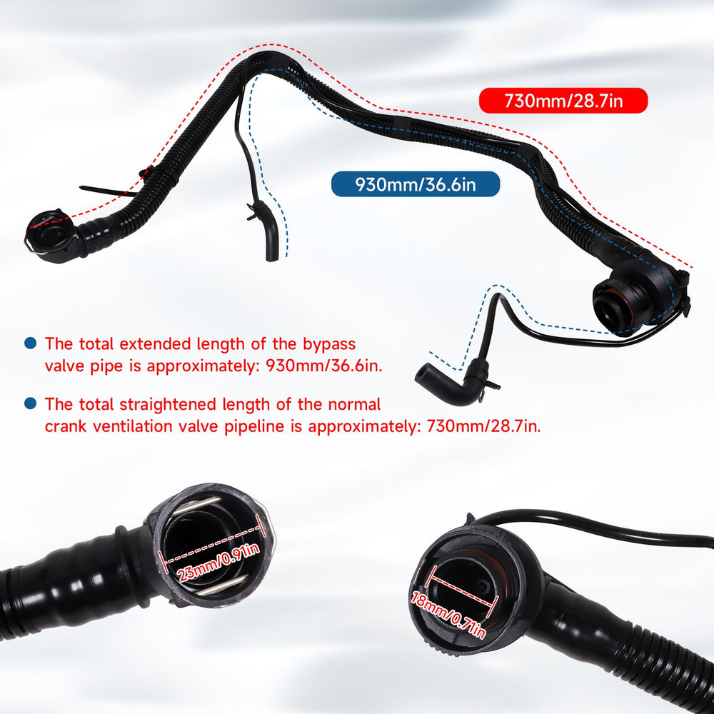 WLFINKMO PCV valve tubing for Chevrolet Cruze Limited maintains proper crankcase ventilation