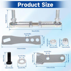 Stainless steel linkage parts resist wear and stay precise