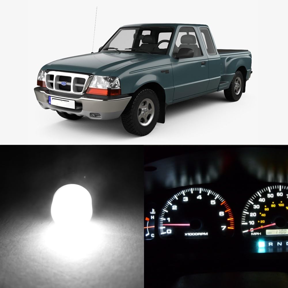 WLJH Ranger dash LED bulbs illuminate the instrument cluster for clearer night driving.