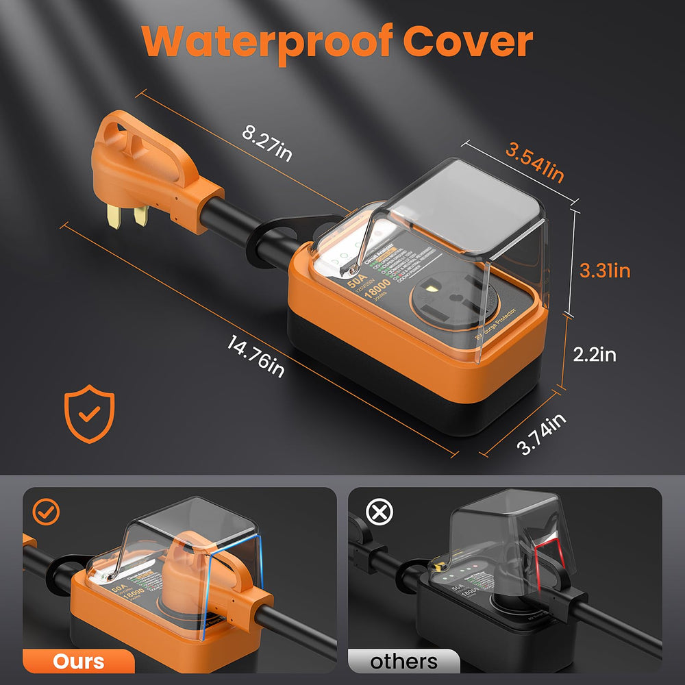 WLLNEE ergonomic power handle for comfortable plug-in and removal