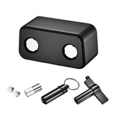 wmLzhen OBD2 port lockout tool in black guards the diagnostic port.