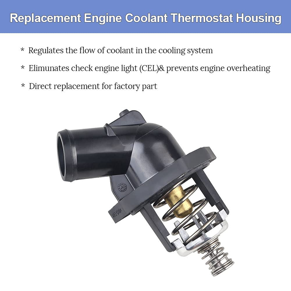 WMPHE engine coolant thermostat housing OE label confirms authenticity and compatibility