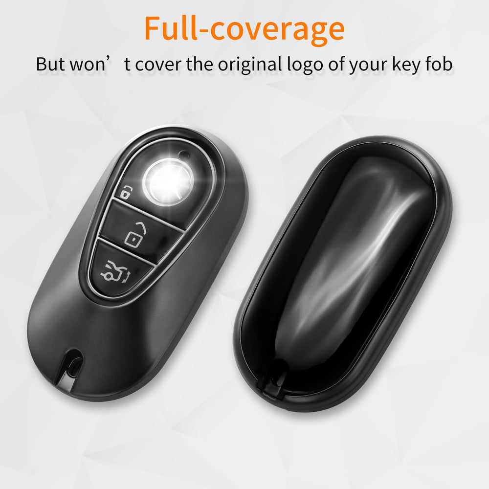 WNILIAN key fob cover with metal ring accessory