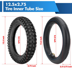 WNOOENG 12.5x2.75 tire assembly image showing proper fit.