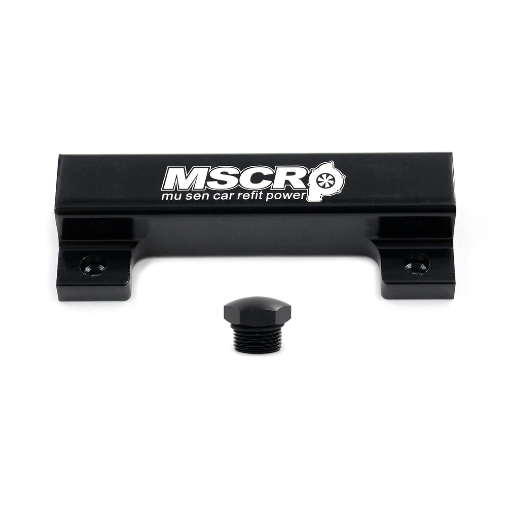 WnSEu 6-port manifold boosts boost controller and gauge wiring organization.