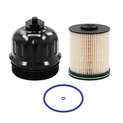 WnSEu billet fuel filter cap for Duramax 134001 with precise fit and aluminum construction