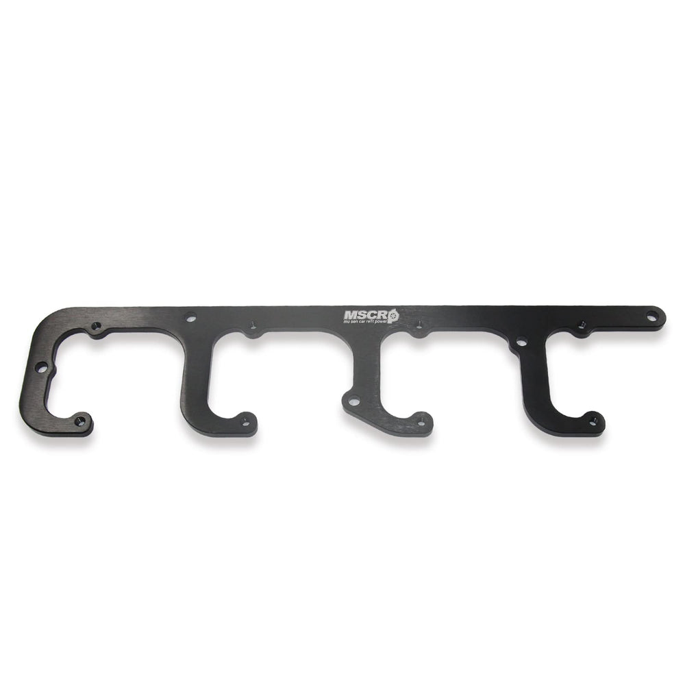 WnSEu corrosion-resistant anodized black finish on valve cover brackets.