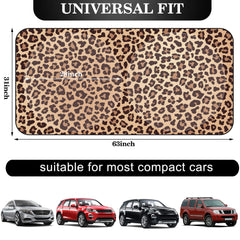 Woanger leopard car interior protection reduces hot glare during sunny days