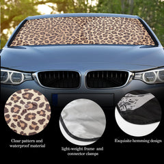 Woanger leopard universal-fit shade suits most cars SUVs and trucks