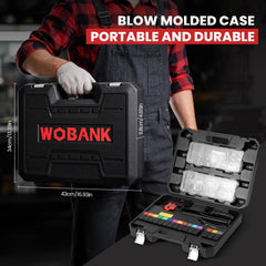 WOBANK Rivet Nut Tool blow-molded box provides durable storage