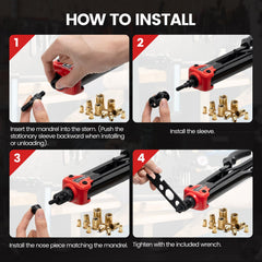 WOBANK Rivet Nut Tool wrench included for precise adjustments